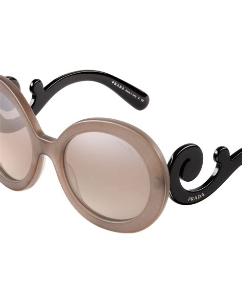 prada sunglasses minimal baroque|Prada baroque style sunglasses.